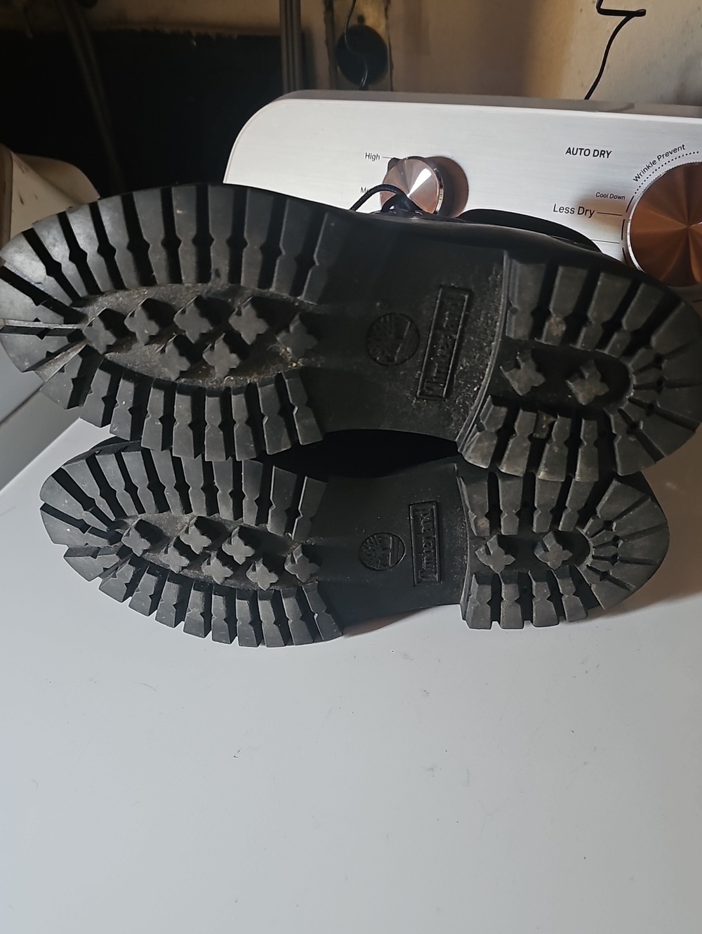 Black Timberland Boots Black 8.5D - Picture 4 of 6